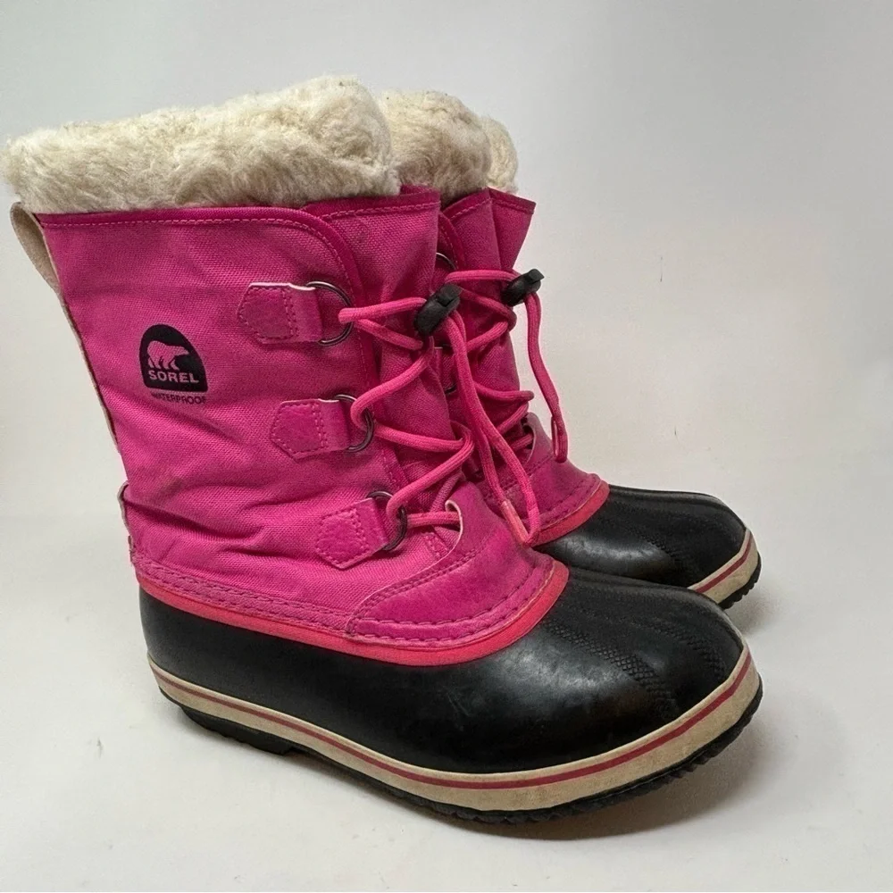 SOREL Women’s Bright Rose YOOT PAC™ Nylon Boots Waterproof Wool Lining S…